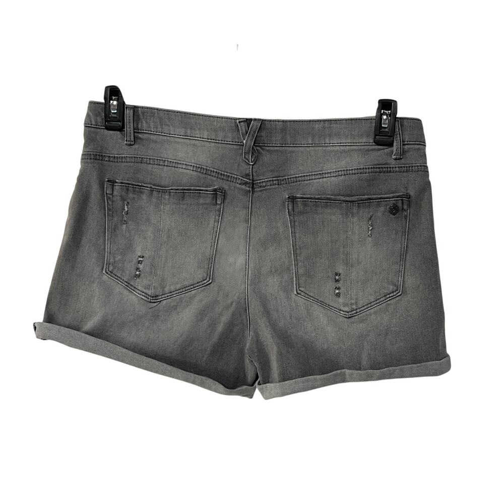 Democracy Ab Solution Womens Size 16 Mid Rise Roll Cuff Stretch Shorts Gray - Picture 2 of 12
